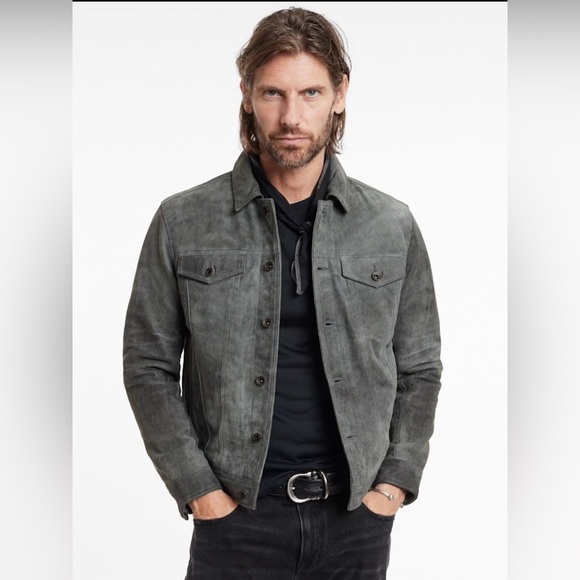 $698 NWT Brand New John Varvatos Andrew Trucker Jacket EU 48 USA 38 - Picture 1 of 14